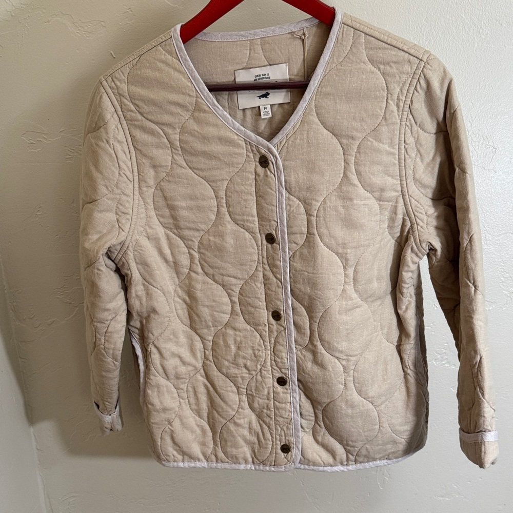 Toad&Co Sunhemp Quilted Jacket in Oatmeal